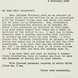 Letter: 1946 February 5
