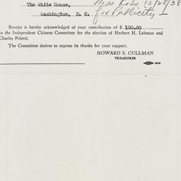 Ephemera: 1938 October 15