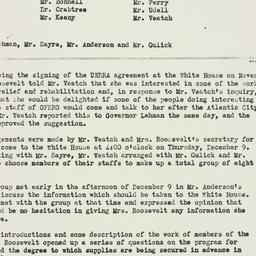 Memorandum: 1943 December 9