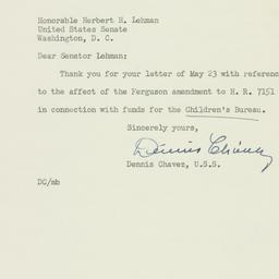 Letter: 1952 May 24