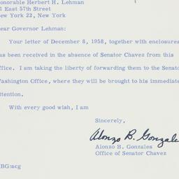 Letter: 1958 December 13