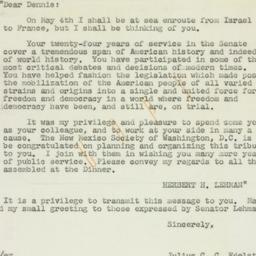 Letter: 1959 April 29