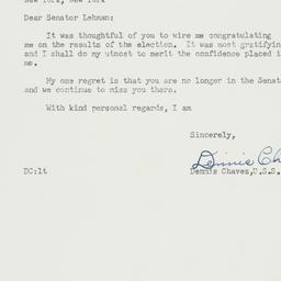 Letter: 1958 November 12