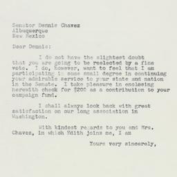 Letter: 1958 October 13