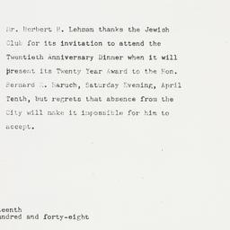 Letter: 1948 March 19