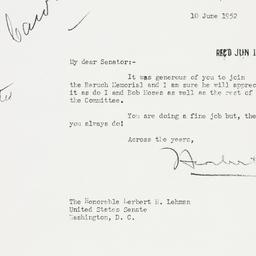 Letter: 1952 June 10