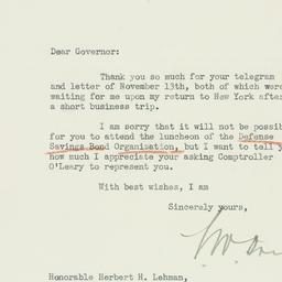 Letter: 1941 November 17