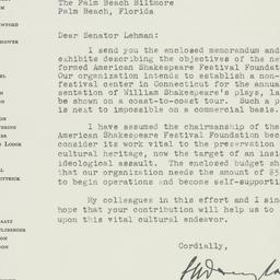 Letter: 1951 November 2