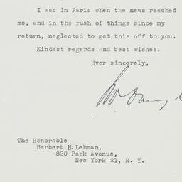 Letter: 1949 December 1
