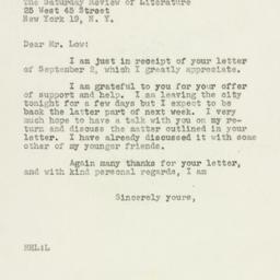 Letter: 1949 September 8