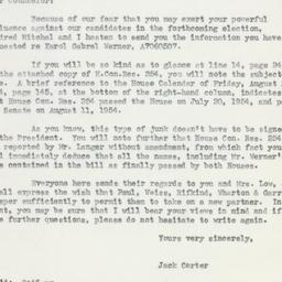 Letter: 1954 September 10