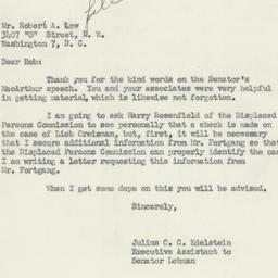Letter: 1951 May 8