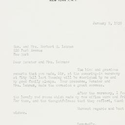 Letter: 1959 January 9