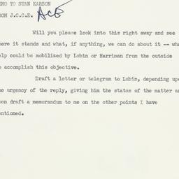 Memorandum: 1955 April 2