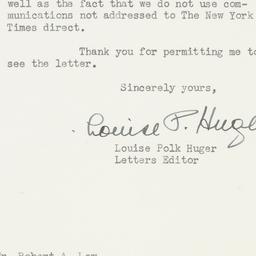 Letter: 1950 January 26
