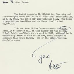 Memorandum: 1955 April 7