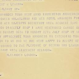 Telegram: 1942 July 11
