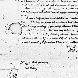 [Document, 1806 January 26]