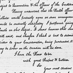 [Document, 1796 September 19]