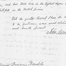 [Document, 1783 August 27]