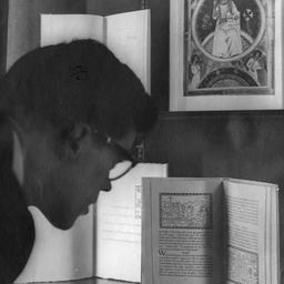 Viewing a Rare Book Display