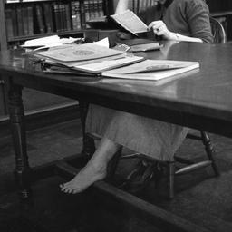 Studying in the College Lib...