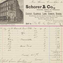 Schorer & Co.. Bill