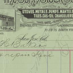 John Stock Sons. Bill