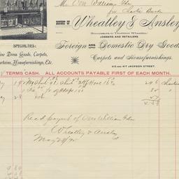Wheatley & Ansley. Bill