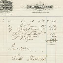 J. Redcliff. Bill