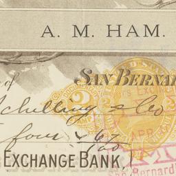 Farmers Exchange Bank. Check