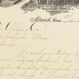 Ulmer Leather Co.. Letter