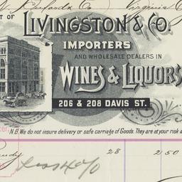 Livingston & Co.. Bill