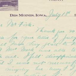 Hotel Royal. Letter