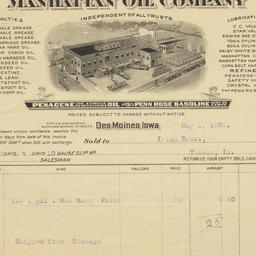Manhattan Oil Company. Bill