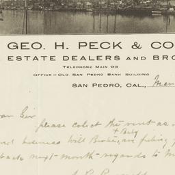 Geo. H. Peck & Co.. Letter