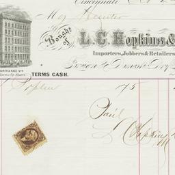L. C. Hopkins & Co.. Bill