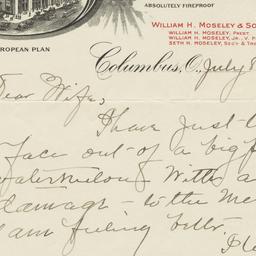 Southern Hotel. Letter