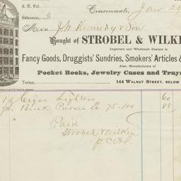 Strobel & Wilken. Bill