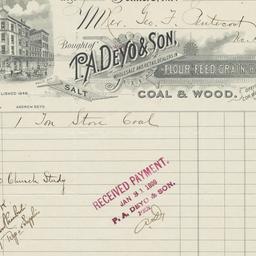 P. A. Deyo & Son. Bill