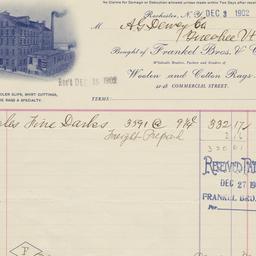 Frankel Bros. & Co.. Bill