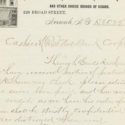 Follett & Schorn. Letter
