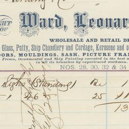 Ward, Leonard & Co.. Bill