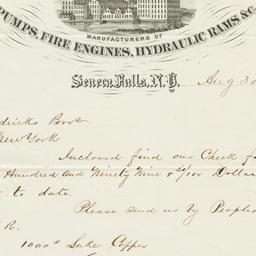 Cowing & Co.. Letter