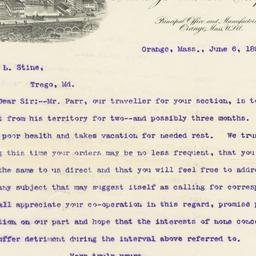 New Home Machine Co.. Letter