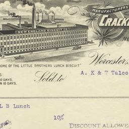 New England Biscuit Co.. Bill