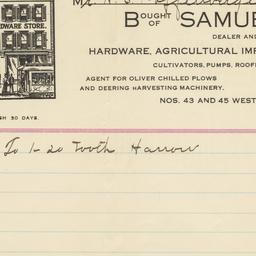 Samuel Emmert. Bill