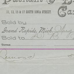 Putnam & Brooks. Bill