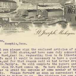 Wells, Higman Company. Letter