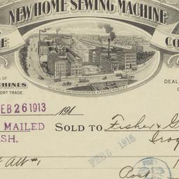 New Home Machine Co.. Bill